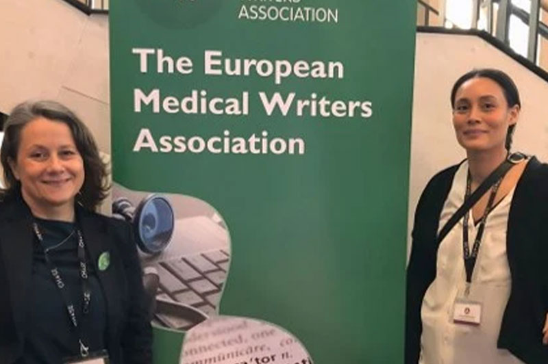 TFS medical writing team at Exhibition at CHaSE Career Fair in Stockholm, Sweden
